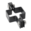 Halteclip (beidseitig) für Pfosten ZnPVC RAL 7016
